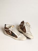 Women's Mid Star in leopard print pony skin with black star - Image 2