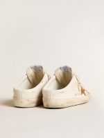 Super-Star Sabots in leather with plasticized gold glitter star - Image 4