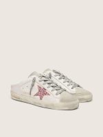Bio-based Super-Star Sabot with pink glitter star and suede toe - Image 2