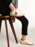 Ball Star Young in nappa with red leather star and heel tab - Image 3