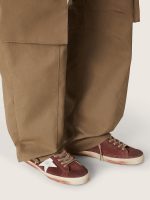 Men's Super-Star in rust suede with metallic platinum leather star - Image 3