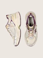 Women's Lightstar CNY in white mesh and leather with wine-red TPU star - Image 3
