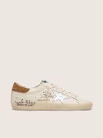 Men's Super-Star LTD in nappa with metallic silver star and all-over lettering