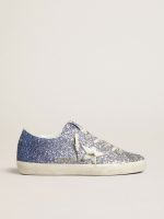Super-Star LTD in multicolor glitter with silver metallic leather star