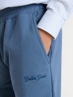 Kids' blue joggers with embroidery - Image 5