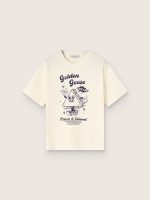 Kids' T-shirt in white cotton jersey with print