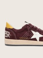 Women's Ball Star in chocolate nubuck with leather star and heel tab - Image 4