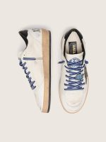Women's Ball Star LTD in white nappa leather with black leather star and heel tab - Image 3