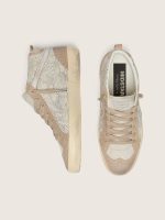 Women's Mid Star in beige suede with silver Swarovski and white leather star - Image 3
