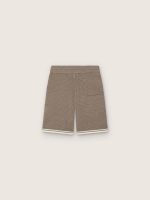 Unisex Bermuda shorts in dove gray knit - Image 2