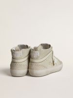 Mid Star in light gray suede with white leather star - Image 4