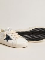 Junior Super-Star in leather with glitter star and heel tab - Image 5