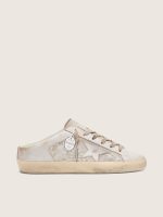 Women's Super-Star Sabots LTD in Swarovski with metallic silver leather star