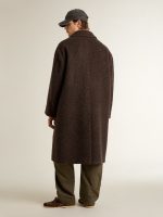 Men's single-breasted Journey coat in wrinkle wool blend with floral pin - Image 4