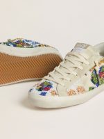 Women's Super-Star with multicolored beads and beige suede star - Image 3