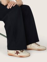 Women's Ball Star in white leather with rust leather star and heel tab - Image 3