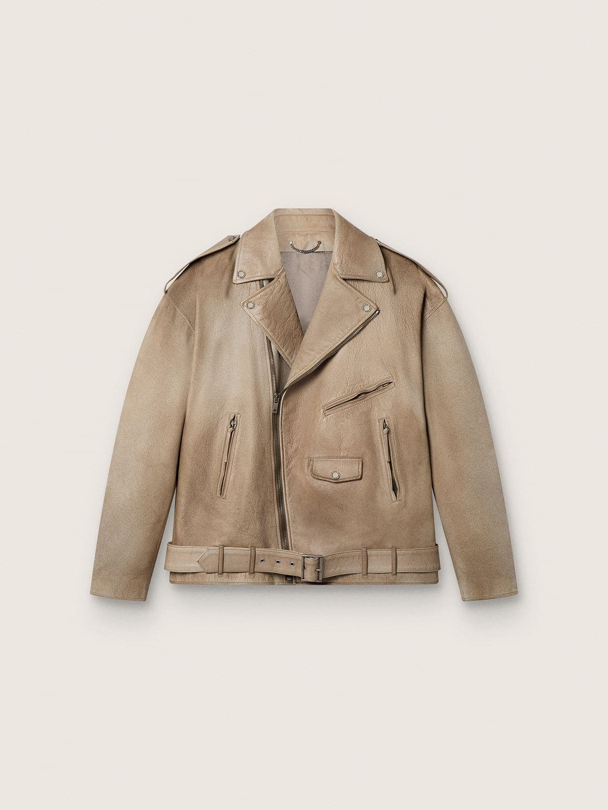 382cb8cf38f55bc967567fabccd4ab358ba6c266a5e4c7bd746c708f2c9826aa Unisex hand-treated and hand-dyed leather jacket - Image 1