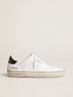Women's Soul Star in white leather with black leather heel tab