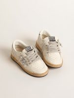 Ball Star Junior in nappa with silver glitter star and heel tab - Image 2