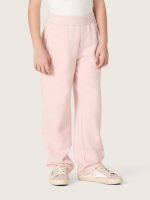 Girls' pink cotton sweatpants with logo - Image 4