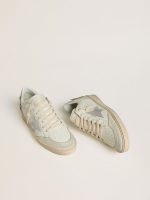 Women's Ball Star in leather with platinum suede star and multicolor floral embroidery - Image 2