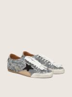 Men's True-Star in silver sequins with black star and silver leather heel tab - Image 7