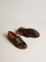 Women's Jerry loafer in black leather - Image 2