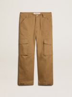 Beige khaki cargo pants
