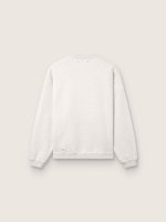 Star unisex sweatshirt in gray melange cotton with 'Star' embroidery - Image 2