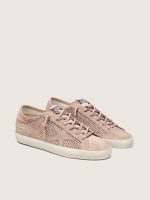 Women's Super-Star LTD in powder-pink perforated suede with tone-on-tone star - Image 2