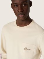 Unisex long-sleeved T-shirt in white cotton with multicolor print - Image 4