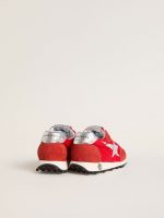 Young Marathon in red nylon with printed star and leather heel tab - Image 4
