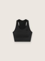 Women's black sports bra