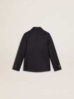 Boys' dark blue double-breasted blazer - Image 7