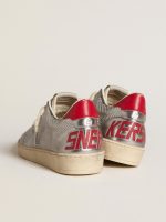 Bio-based Ball Star in metallic silver with silver star and red heel tab - Image 5