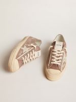 Women's V-Star in dove-gray suede with light gray leather star - Image 2