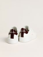 Men's Purestar with white leather star and burgundy croc-print leather heel tab - Image 4