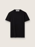 Women's regular-fit distressed T-shirt in black