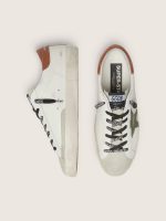 Men's Super-Star with star in olive green canvas - Image 4