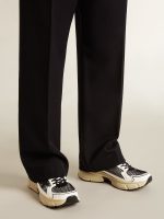 Men's Lightstar in white leather and black mesh with black TPU star - Image 3