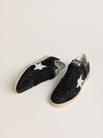 Women's Ball Star in black suede with studs and white leather star - Image 2