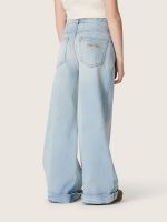 Golden girls' bootcut jeans in light blue denim with an embroidered logo - Image 6