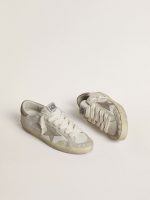 Women's Super-Star LTD with beige suede star and heel tab and floral embroidery - Image 2