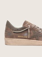 Women's Ball Star in brown suede with brown Swarovski star - Image 4