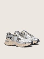 Men's Lightstar in gray mesh and silver nappa leather with gray TPU star - Image 2
