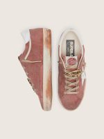 Men's Super-Star in rust suede with metallic platinum leather star - Image 4