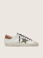 Men's Super-Star with star in olive green canvas