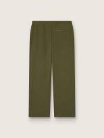 Kids' sweatpants in olive-green cotton with logo - Image 2