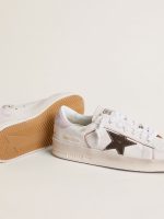 Stardan in nappa leather with metallic silver leather star and pink suede heel tab - Image 3