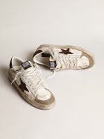 Men's Stardan in nappa and pony skin with brown suede star - Image 2